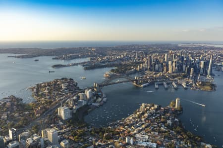 Aerial Image of NORTH SYDNEY EARLY MORNING