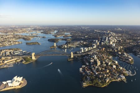Aerial Image of NORTH SYDNEY EARLY MORNING