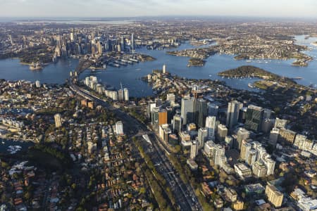 Aerial Image of NORTH SYDNEY EARLY MORNING