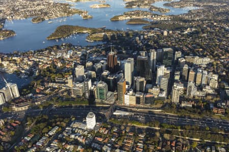 Aerial Image of NORTH SYDNEY EARLY MORNING