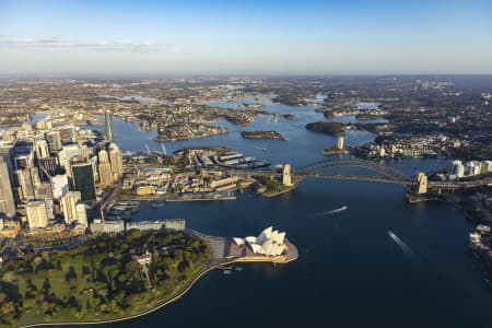 Aerial Image of SYDNEY HARBOUR BRIDGE AND OPERA HOUSE