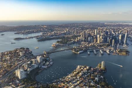 Aerial Image of NORTH SYDNEY EARLY MORNING