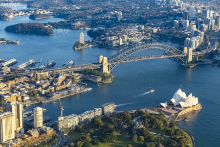 Aerial Image of SYDNEY HARBOUR BRIDGE AND OPERA HOUSE