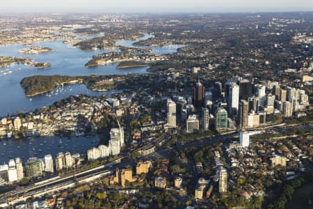 Aerial Image of NORTH SYDNEY EARLY MORNING