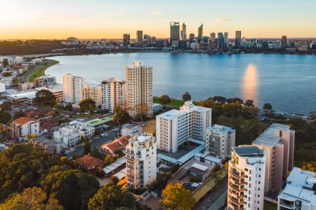 Aerial Image of SOUTH PERTH SUNSET