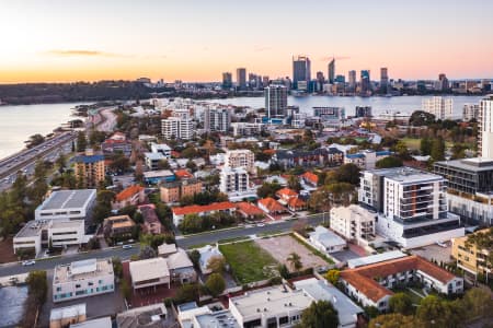 Aerial Image of SOUTH PERTH SUNSET