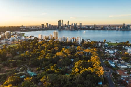 Aerial Image of SOUTH PERTH SUNSET