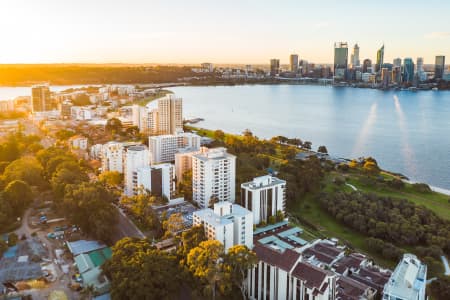 Aerial Image of SOUTH PERTH SUNSET