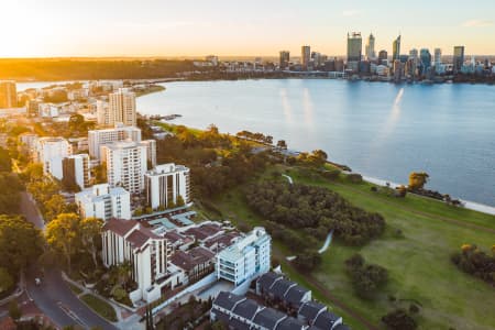 Aerial Image of SOUTH PERTH SUNSET