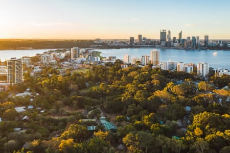 Aerial Image of SOUTH PERTH SUNSET