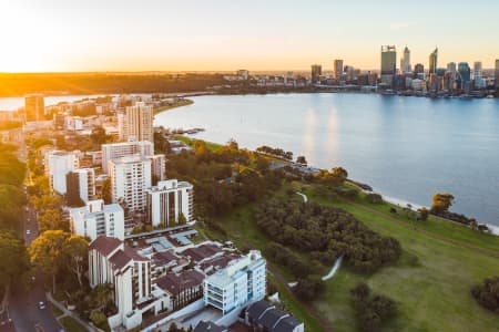 Aerial Image of SOUTH PERTH SUNSET