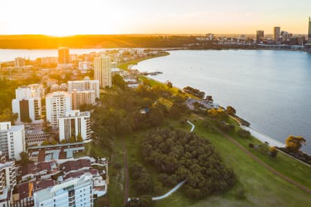 Aerial Image of SOUTH PERTH SUNSET