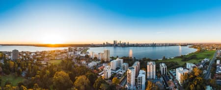 Aerial Image of SOUTH PERTH SUNSET