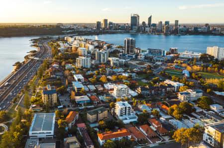 Aerial Image of SOUTH PERTH SUNSET