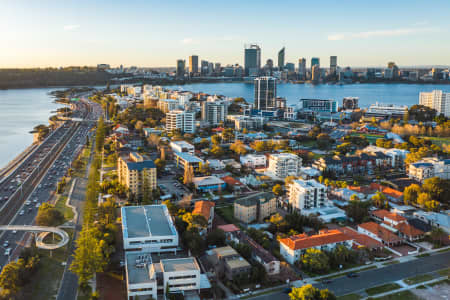 Aerial Image of SOUTH PERTH SUNSET