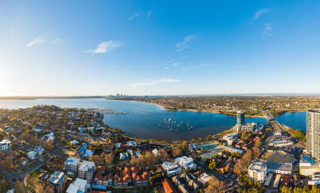 Aerial Image of CANNING BRIDGE SUNSET