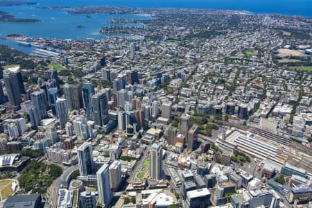 Aerial Image of HAYMARKET AND CENTRAL STATION