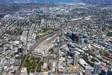 Aerial Image of HAYMARKET AND CENTRAL STATION