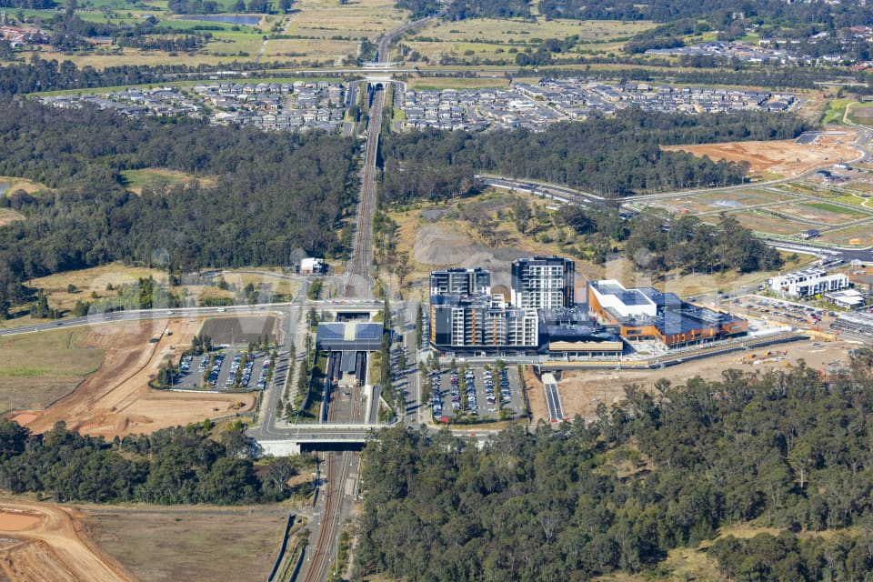 Aerial Image of Edmondson Park Station and Development
