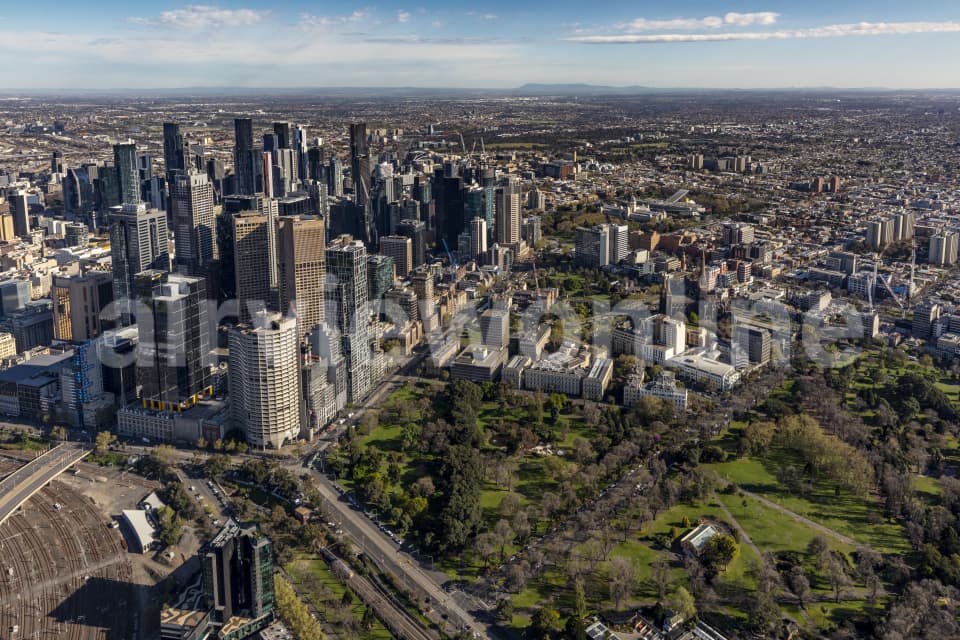 Aerial Image of Melbourne CBD
