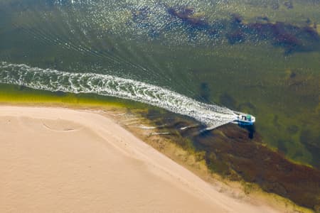 Aerial Image of BOAT ON BARWON RIVER