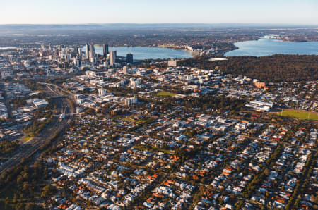 Aerial Image of WEST LEEDERVILLE TOWARDS PERTH CBD