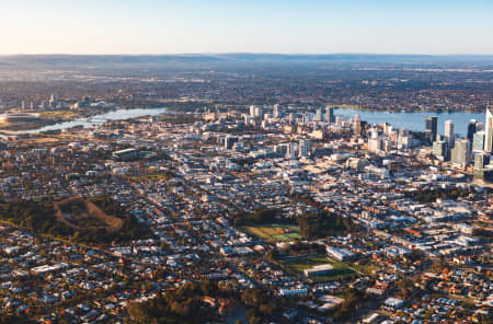 Aerial Image of NORTH PERTH FACING PERTH CBD