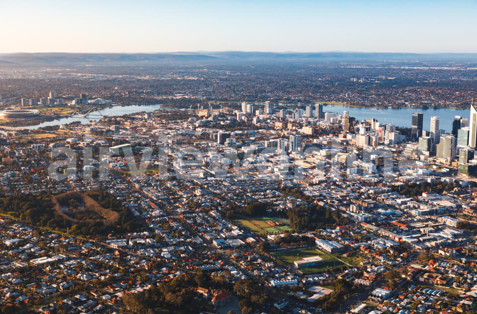 Aerial Image of North Perth facing Perth CBD