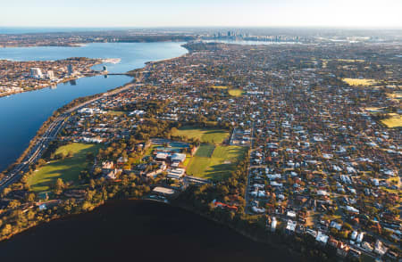 Aerial Image of SALTER POINT FACING PERTH CBD