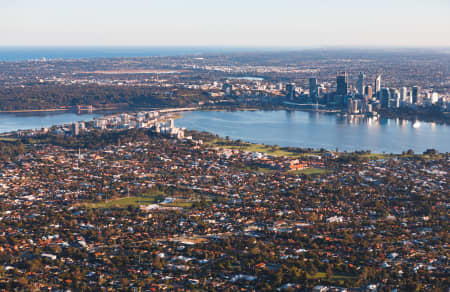 Aerial Image of SOUTH PERTH FACING PERTH CBD