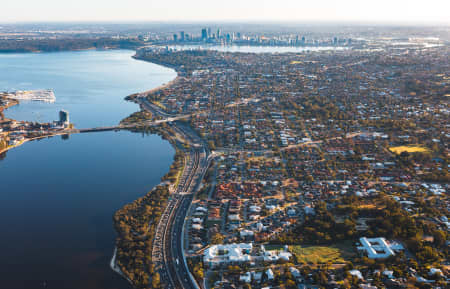 Aerial Image of SALTER POINT FACING PERTH CBD