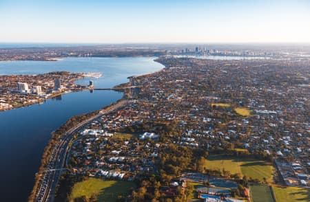 Aerial Image of SALTER POINT FACING PERTH CBD