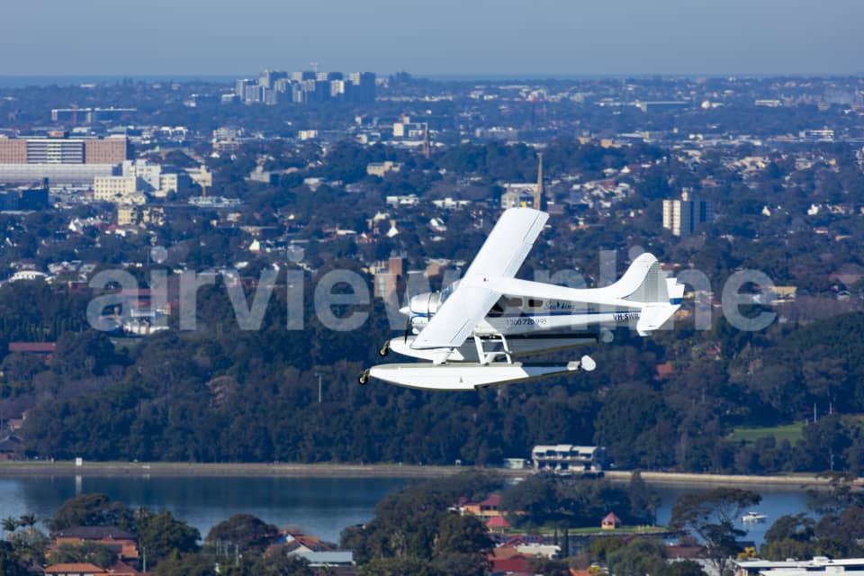Aerial Image of Seaplane Air to Air