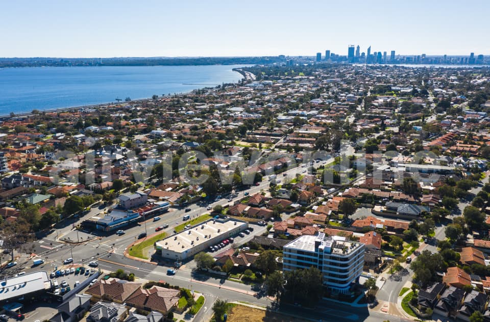 Aerial Image of Como to Perth CBD