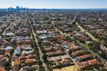 Aerial Image of COMO TO PERTH CBD