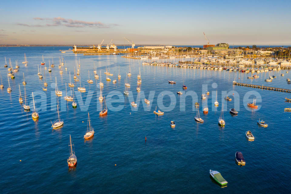 Aerial Image of Williamstown Harbour