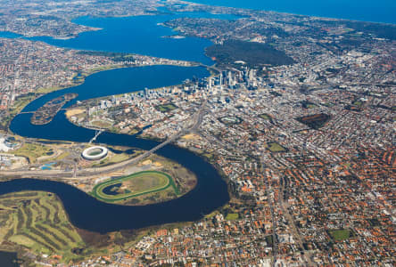Aerial Image of BELMONT PARK LOOKING SOUTH