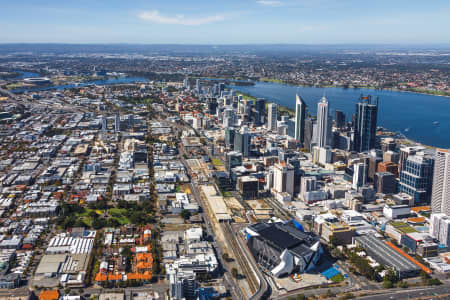 Aerial Image of PERTH CBD AND NORTHBRIDGE