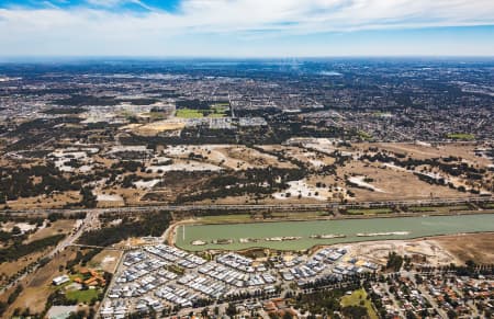 Aerial Image of CHAMPION LAKES TOWARDS PERTH CBD