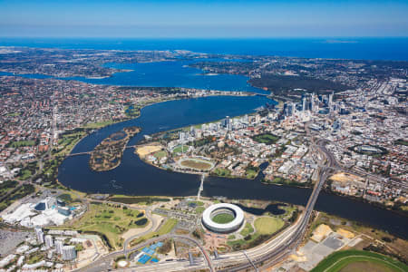 Aerial Image of PERTH OPTUS STADIUM