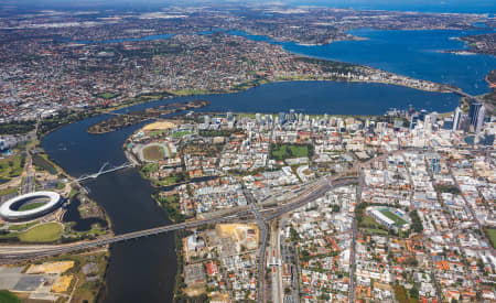 Aerial Image of EAST PERTH