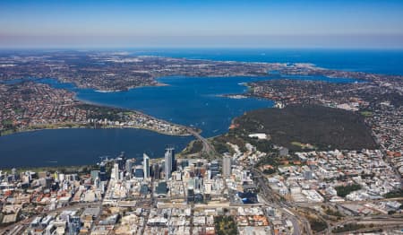 Aerial Image of PERTH CBD LOOKING SOUTH