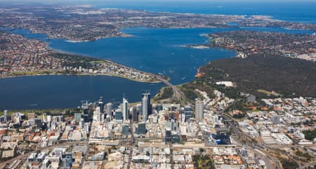 Aerial Image of PERTH CBD LOOKING SOUTH