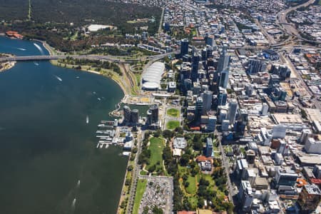 Aerial Image of PERTH ELIZABETH QUAY