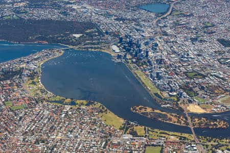Aerial Image of PERTH FACING WEST HIGH