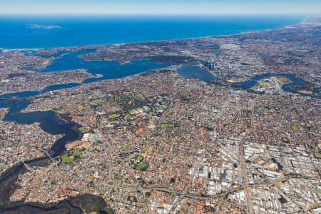 Aerial Image of PERTH FACING WEST HIGH