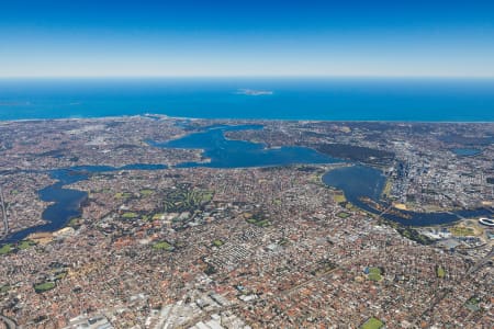 Aerial Image of PERTH FACING WEST HIGH