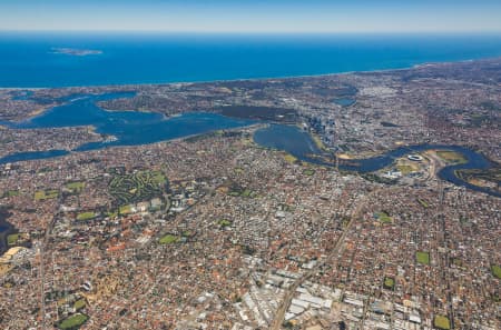 Aerial Image of PERTH FACING WEST HIGH