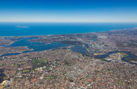 Aerial Image of PERTH FACING WEST HIGH