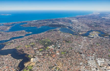 Aerial Image of PERTH FACING WEST HIGH